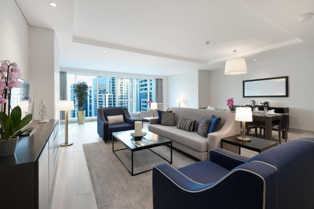 Centara West Bay Hotel & Residences Доха Екстериор снимка A living room in a typical apartment